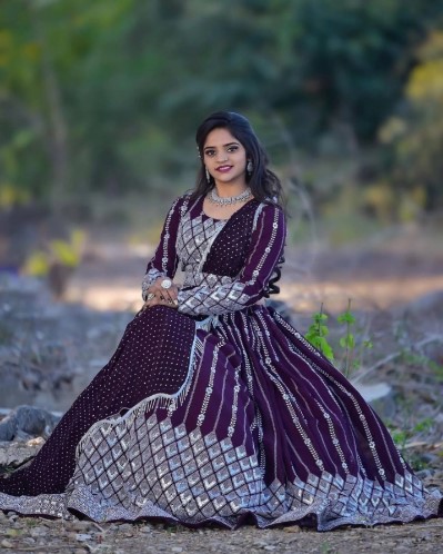 Fox Georgette Lehenga Choli with Heavy Sequence Thread Work